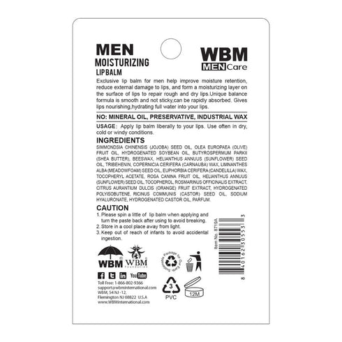 Moisturizing Lip Balm | WBM MEN CARE